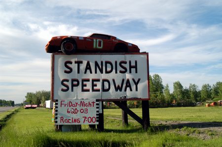 Standish Speedway (Standish Raceway) - Sign (newer photo)